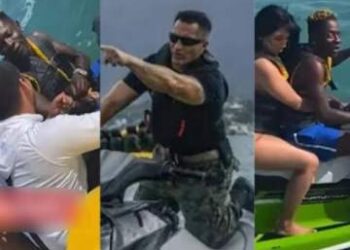 Shatta Wale Nearly Arrested By Miami Police For Reckless Jetsking – (Video)