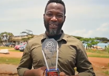 Winners of Entertainment Achievement Awards receive their plaques